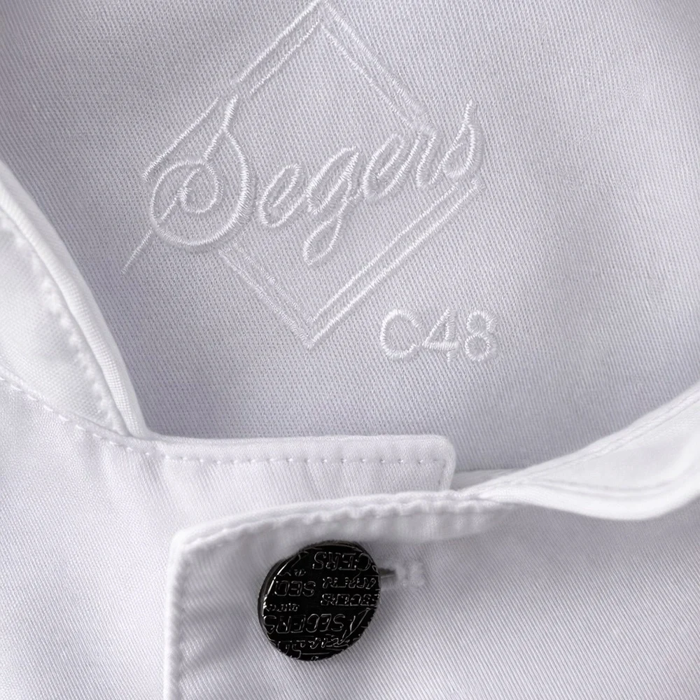 Segers Men’s Chef Jacket White Size C48 (large M Or L) - Picture 6 of 11